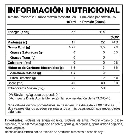 Proteína Vegana Organica Hexacore – 5 lbs (76 servicios)