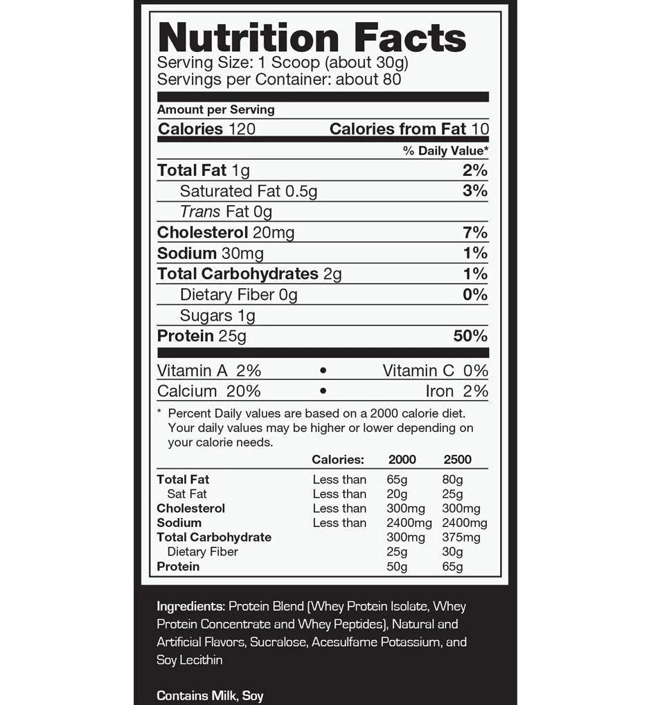 Proteína Prostar 100% Whey Ultimate Nutrition (5.28 lbs/2.39 kg - 80 servicios)
