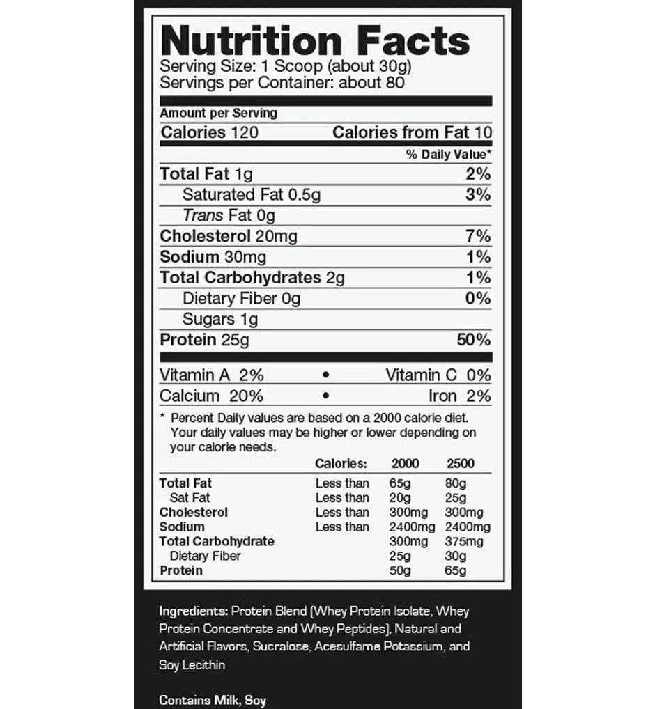 Proteína Prostar 100% Whey Ultimate Nutrition (5.28 lbs/2.39 kg - 80 servicios)